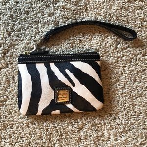 Cow print wristlet